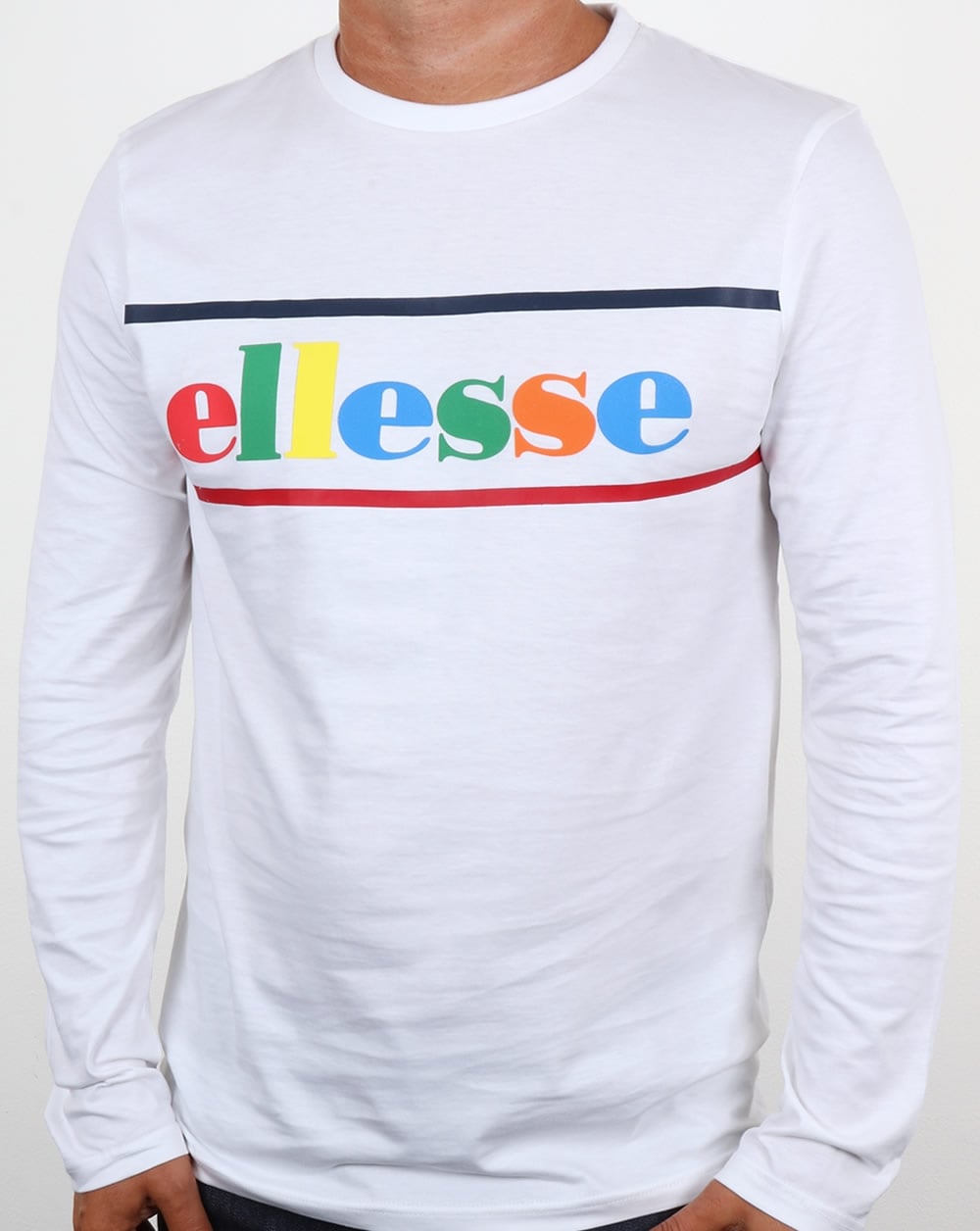 Ellesse Colours Langarm-T-Shirt Weiß