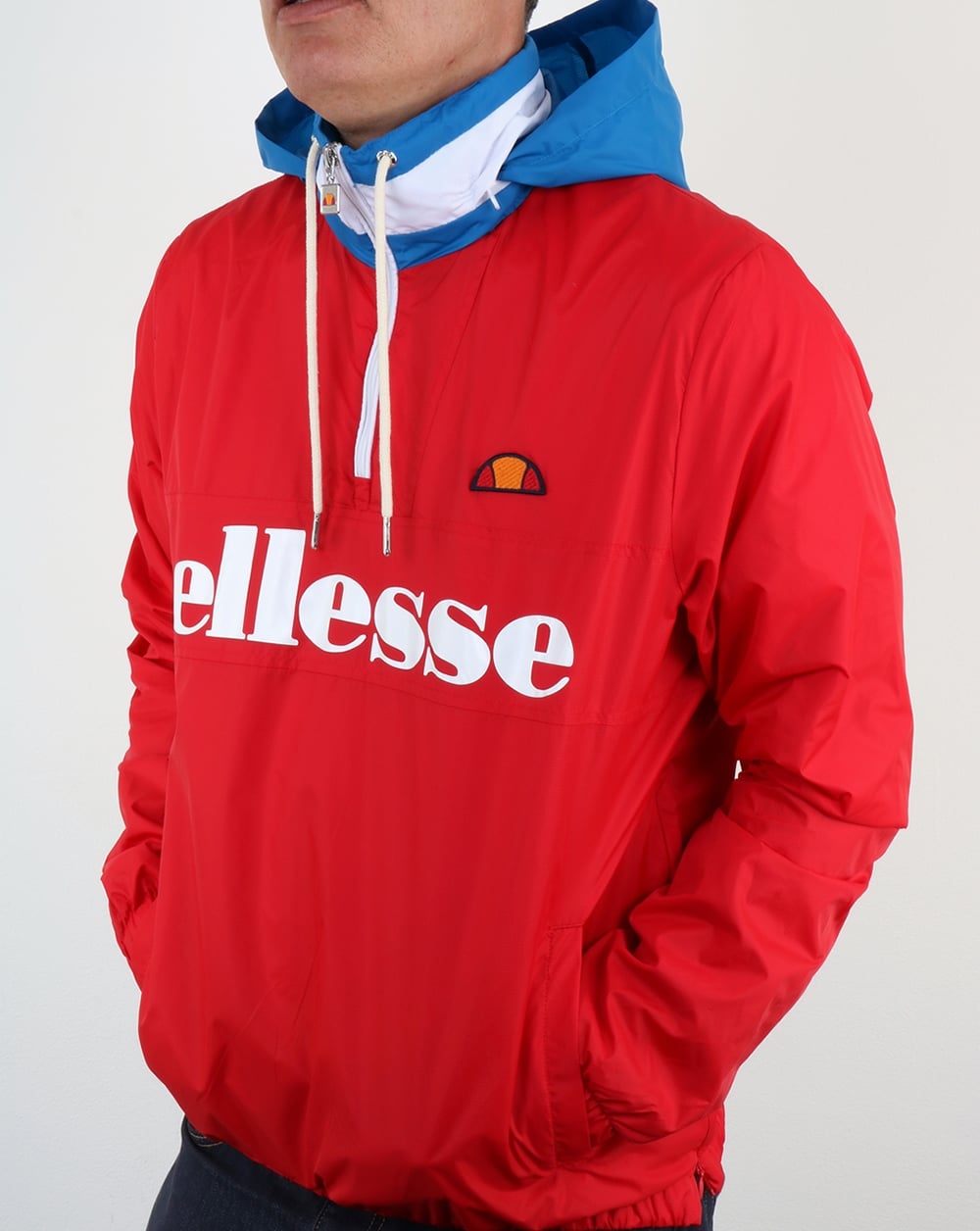 Ellesse Continental Hooded Jacket Red