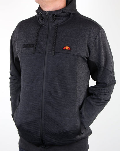 Ellesse – Courage – Kapuzenpullover in Schwarzmeliert