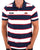 Ellesse Dyer Striped Polo Shirt Navy/White