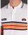 Ellesse Elite Striped Polo Shirt White