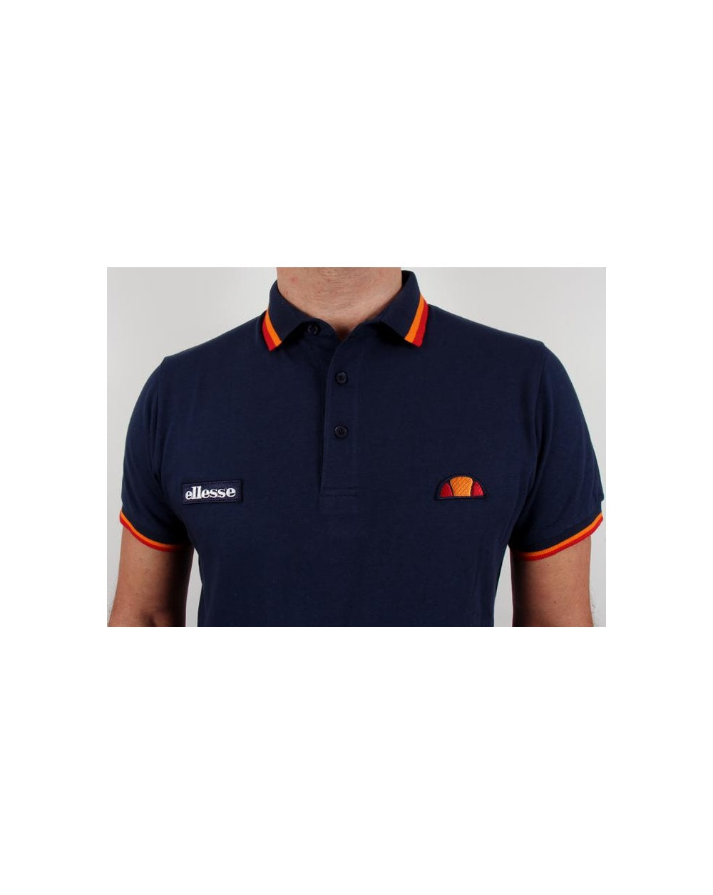 Ellesse Elite Tipped Polo Shirt Navy