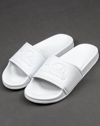 Ellesse – Fillipo – Slider in Weiß-Mono