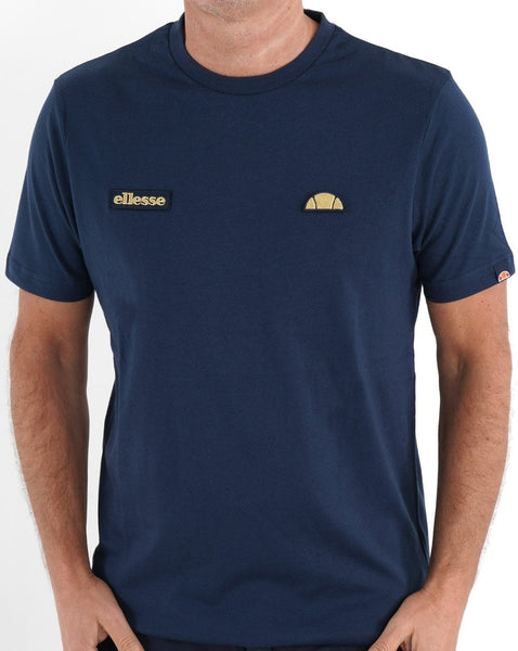 Ellesse Floran T Shirt Navy/Gold