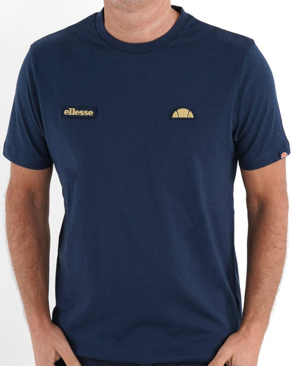 Ellesse Floran T-Shirt Marineblau/Gold