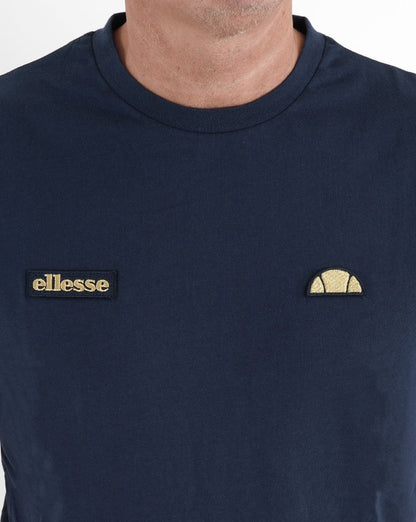 Ellesse Floran T-Shirt Marineblau/Gold
