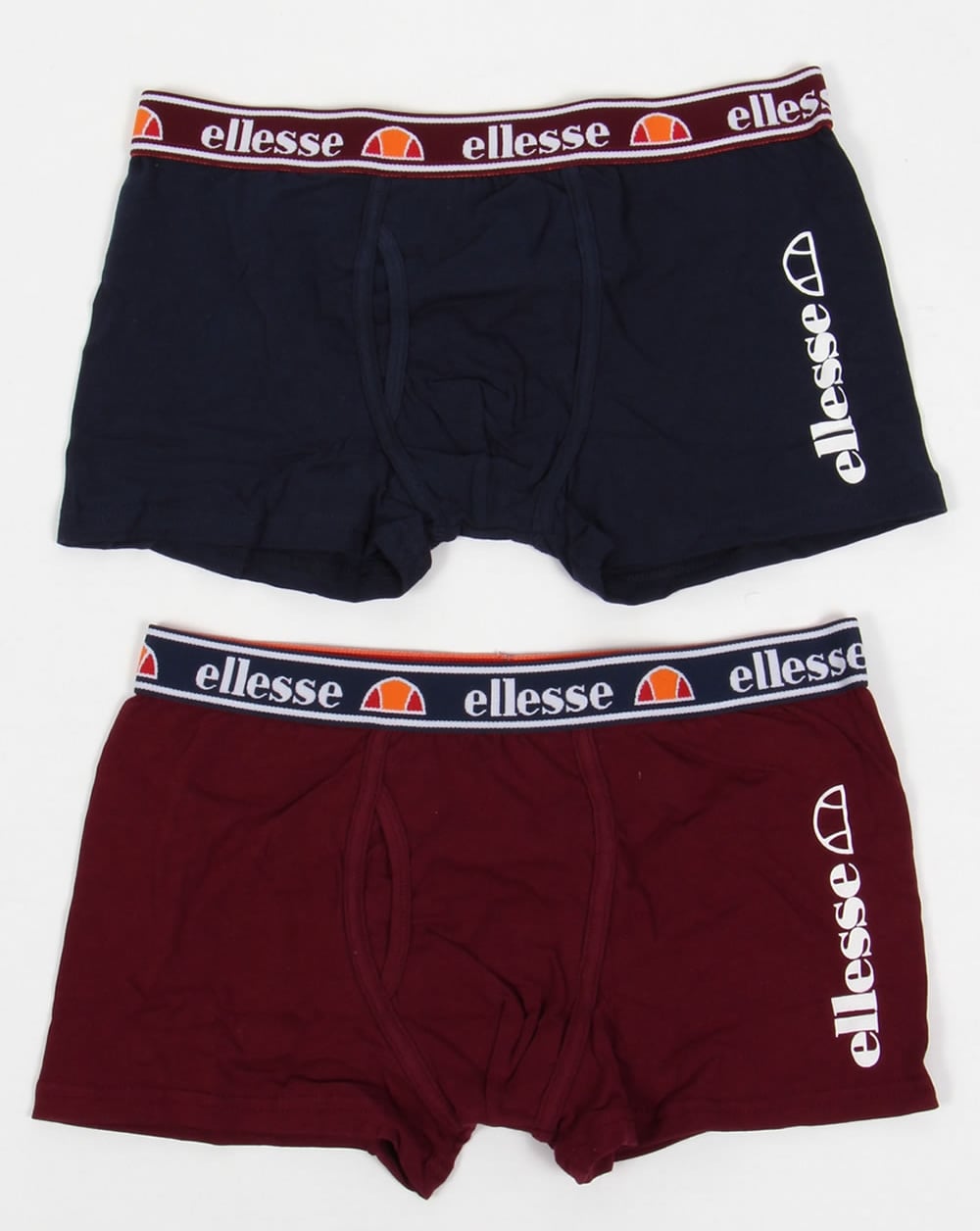 Ellesse Foglia Boxershorts Doppelpack Marineblau/Burgund