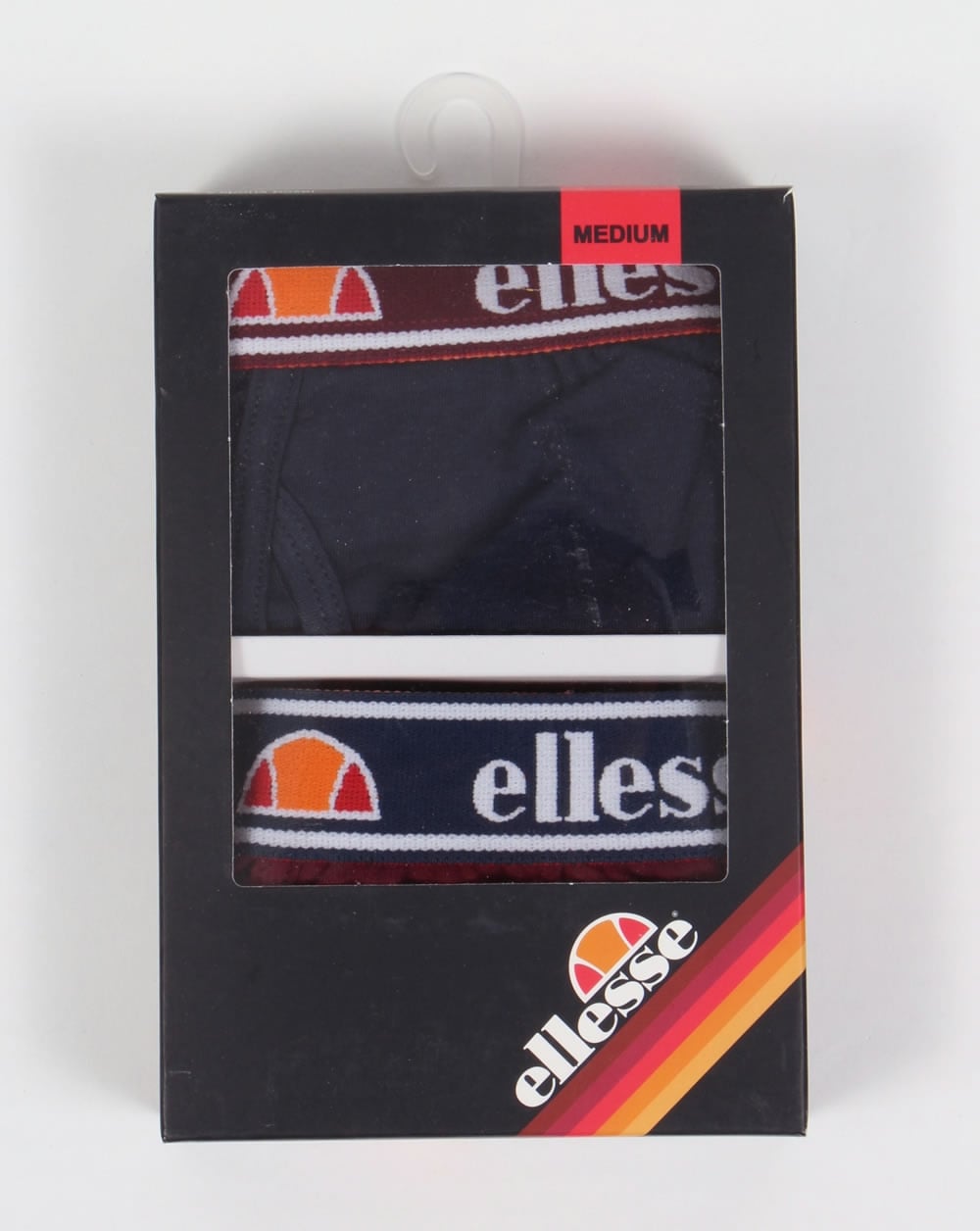 Ellesse Foglia Boxershorts Doppelpack Marineblau/Burgund