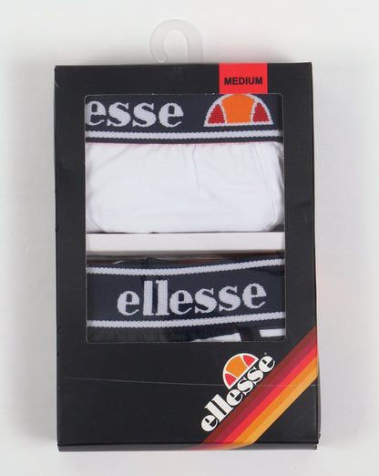 Ellesse Foro Boxershorts Doppelpack Weiß/Marineblau