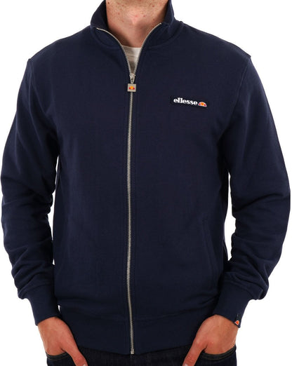 Ellesse – Trainingsjacke mit durchgehendem Reißverschluss in Marineblau