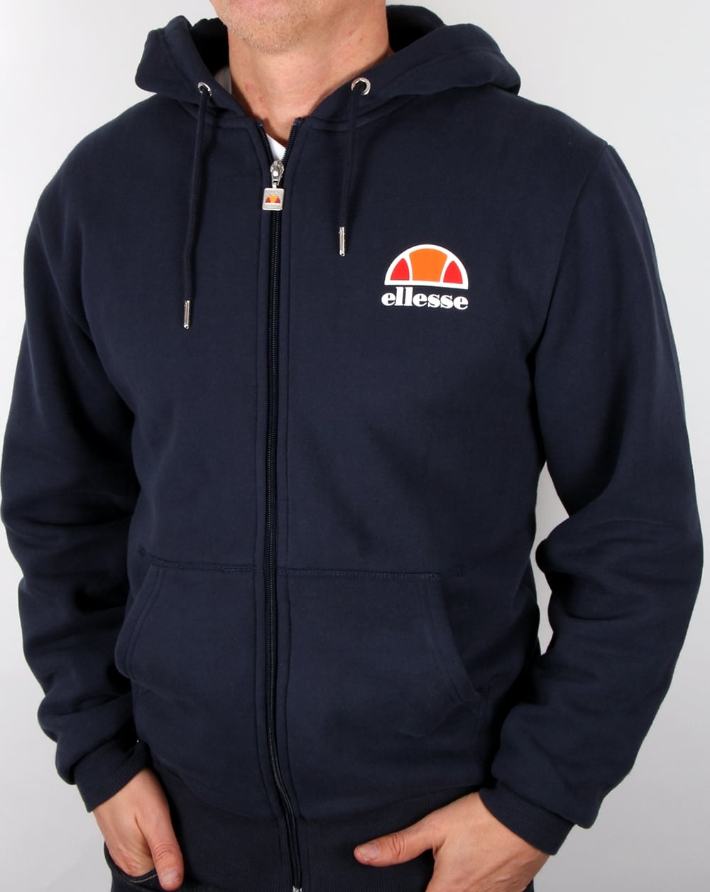 Ellesse Full Zip Up Hoody Navy