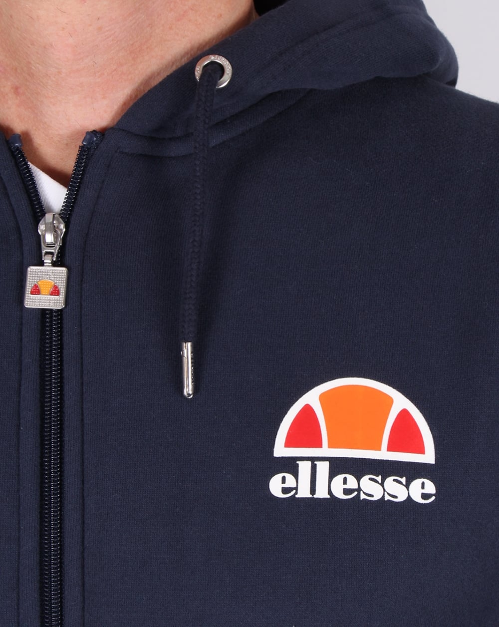 Ellesse Full Zip Up Hoody Navy