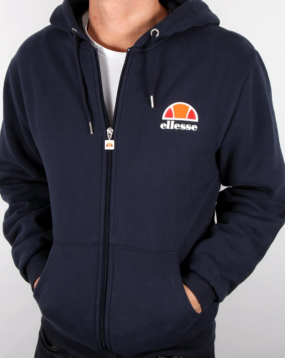 Ellesse Full Zip Up Hoody Navy