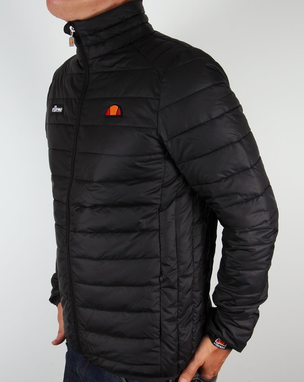 Ellesse Funnel Bubble Jacket Black