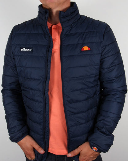 Ellesse – Trichter-Bubble-Jacke in Marineblau