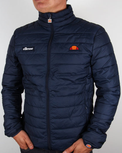 Ellesse – Trichter-Bubble-Jacke in Marineblau