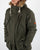 Ellesse Fur Lined Hooded Parka Olive