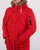 Ellesse Fur Lined hooded Parka Red
