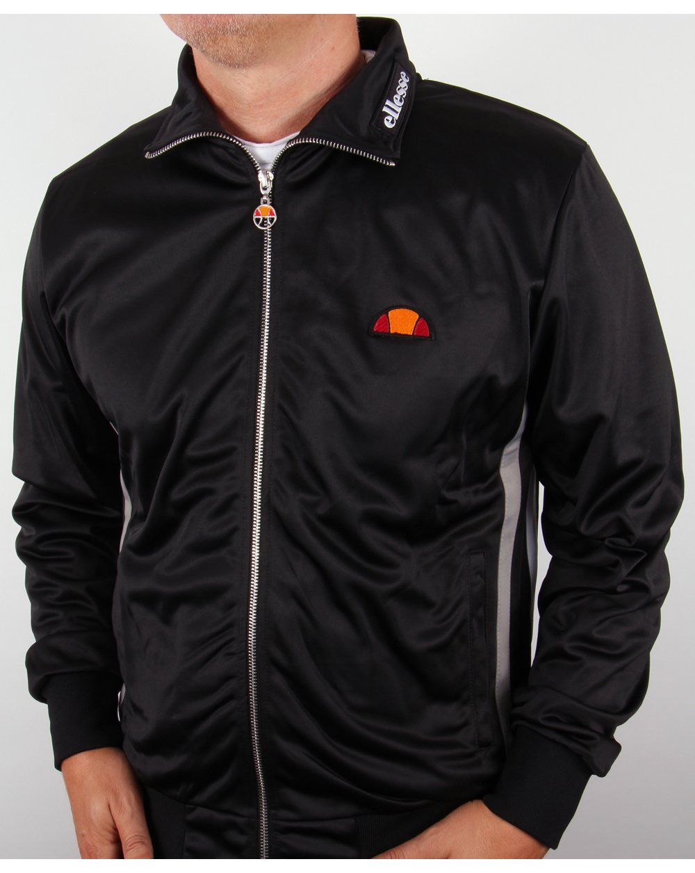 Ellesse – Gasp – Trainingsjacke in Schwarz