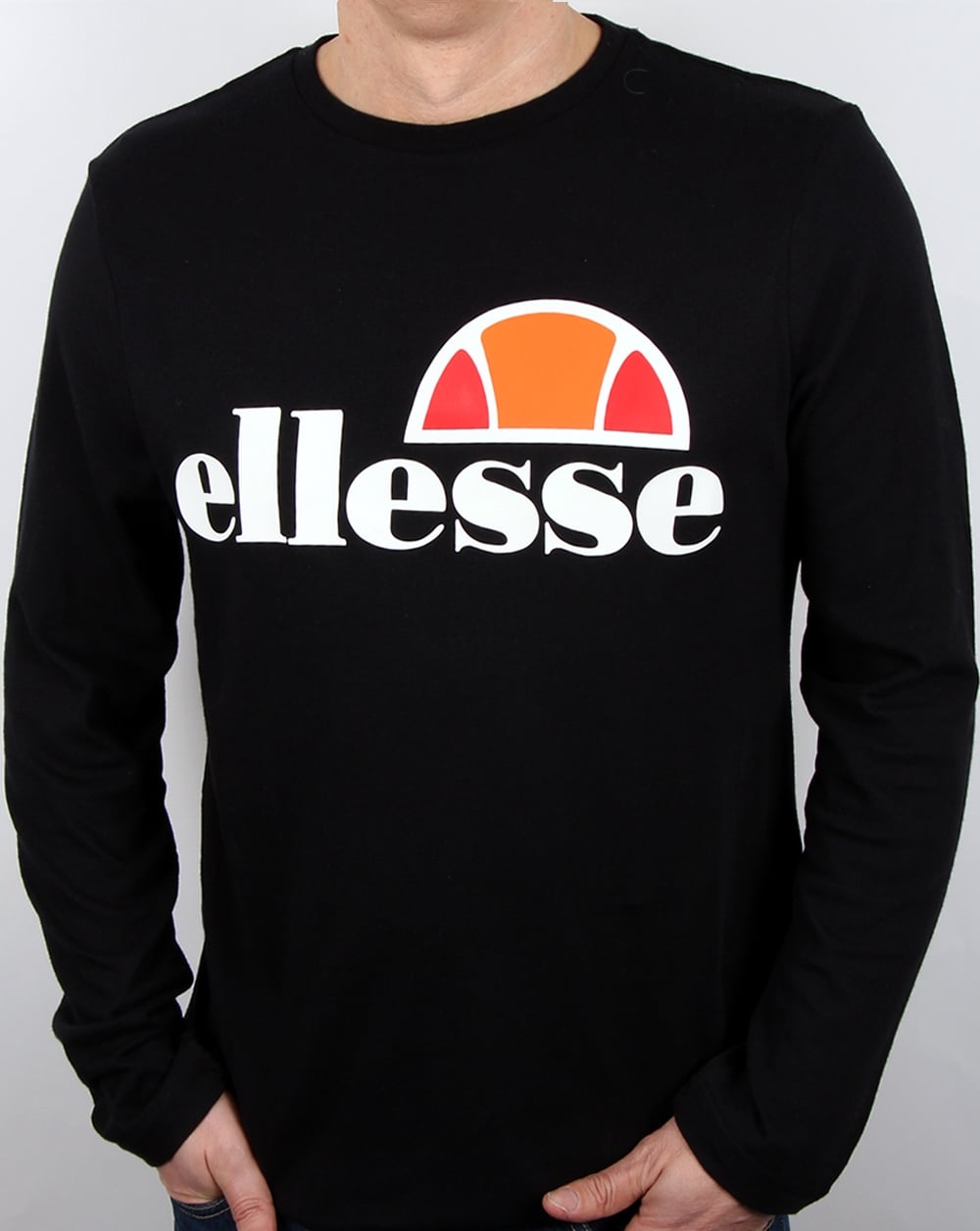 Ellesse – Grazie – Langarm-T-Shirt in Schwarz