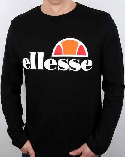 Ellesse – Grazie – Langarm-T-Shirt in Schwarz