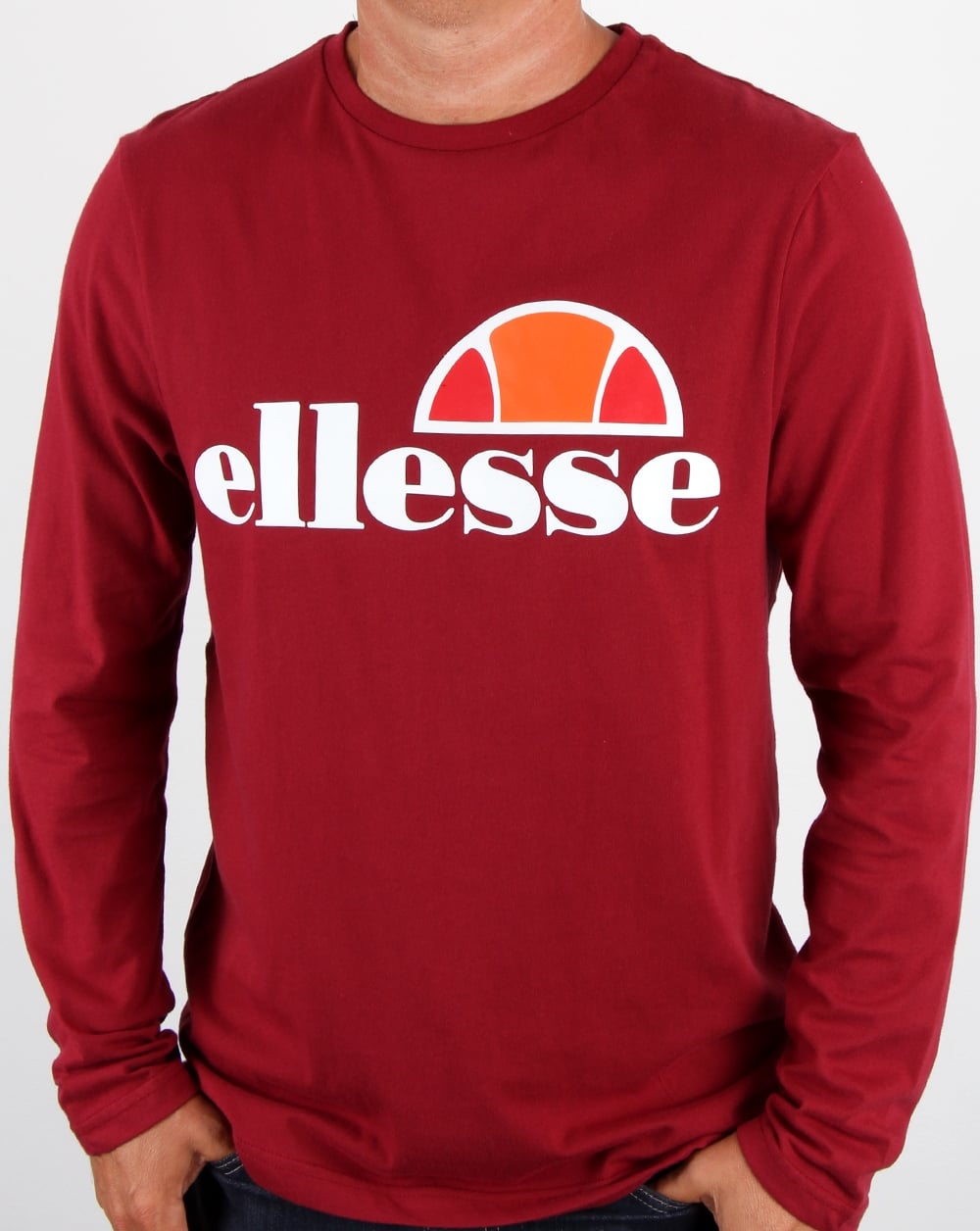 Ellesse – Grazie – Langarm-T-Shirt in Tibetrot