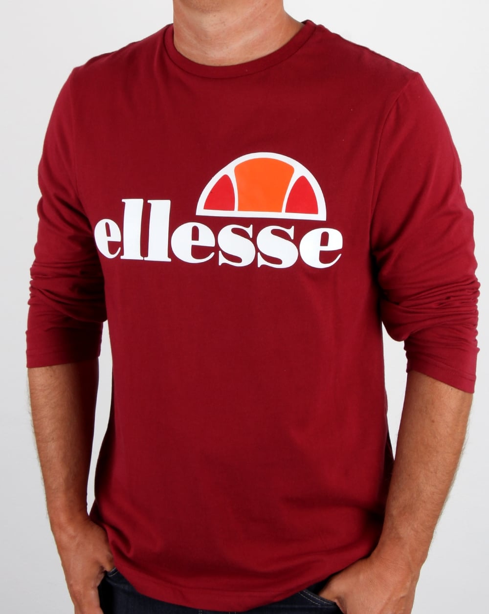 Ellesse Grazie Long Sleeve T Shirt Tibetan Red