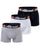 Ellesse Grillo Trunks (3 Pack) Black/Grey/White