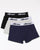 Ellesse Hali Triple Pack Boxers Black/grey/navy