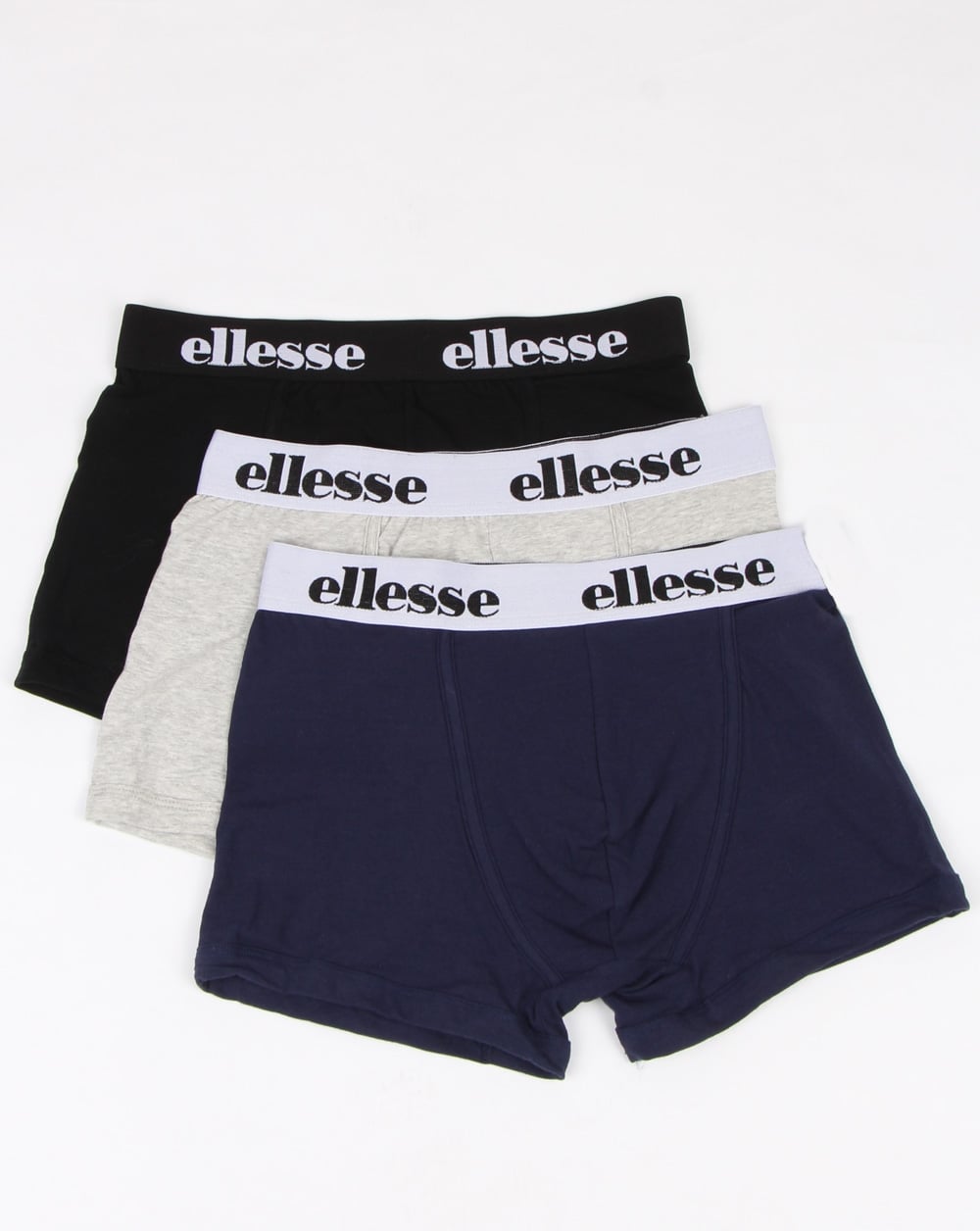Ellesse Hali Triple Pack Boxers Black/grey/navy