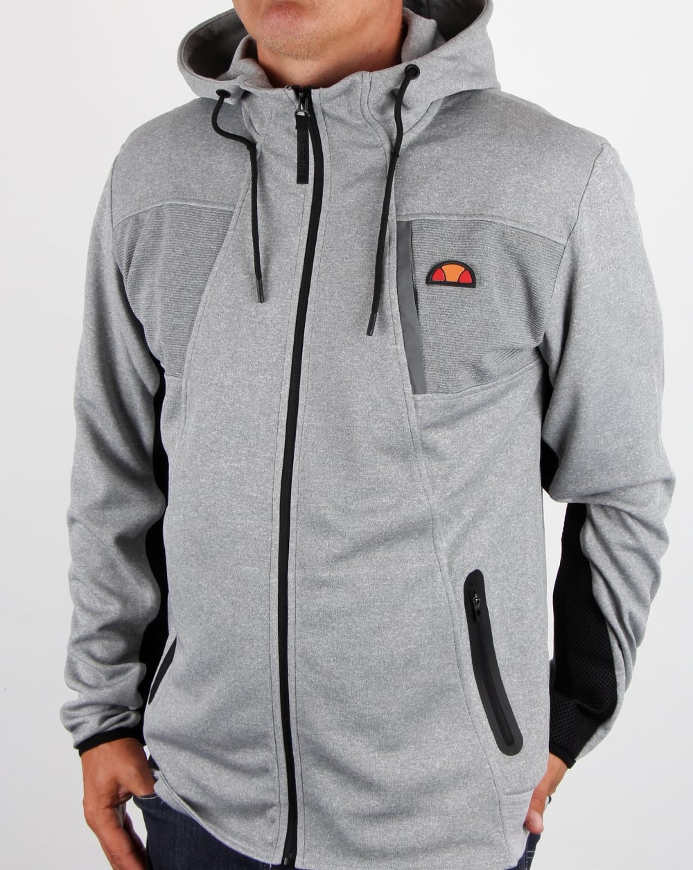 Ellesse – Inertia – Trainingsjacke in Graumeliert