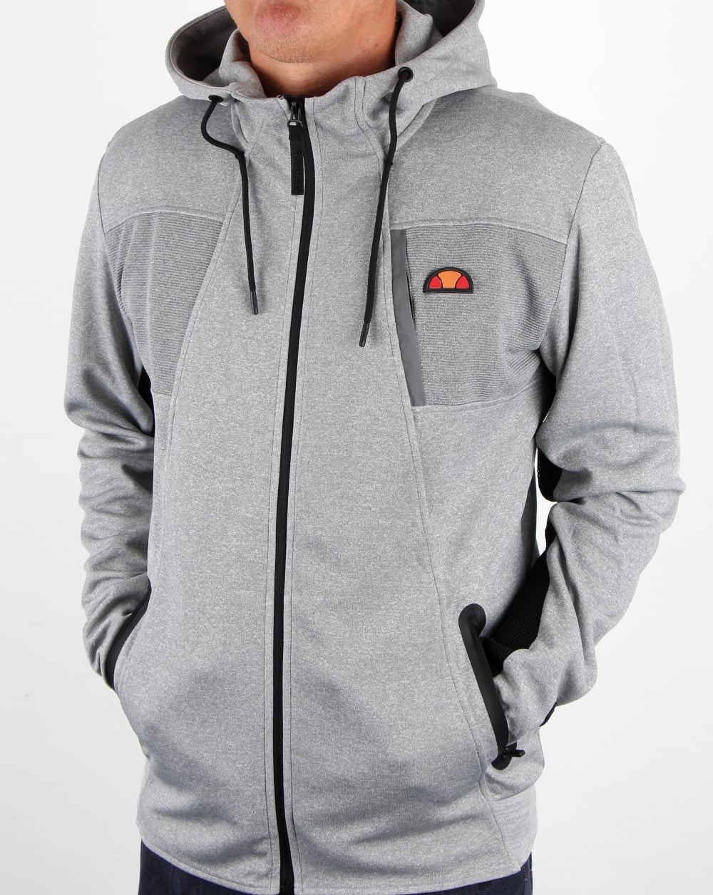 Ellesse – Inertia – Trainingsjacke in Graumeliert