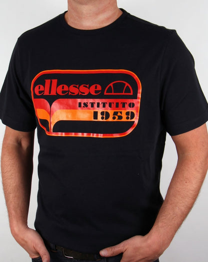Ellesse – Istituto – T-Shirt in Schwarz