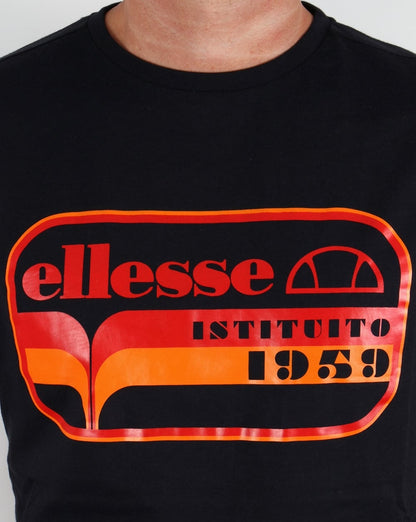 Ellesse – Istituto – T-Shirt in Schwarz