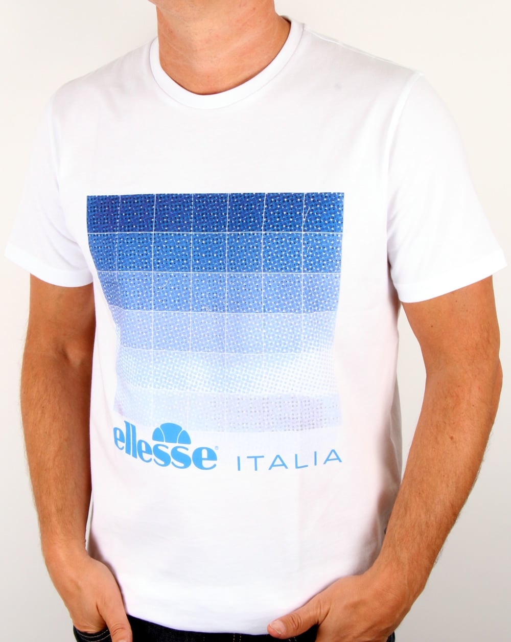 Ellesse Italia Baumwoll-T-Shirt Weiß