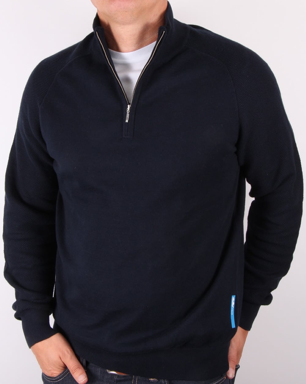 Ellesse Italia Qtr Zip Jumper Navy