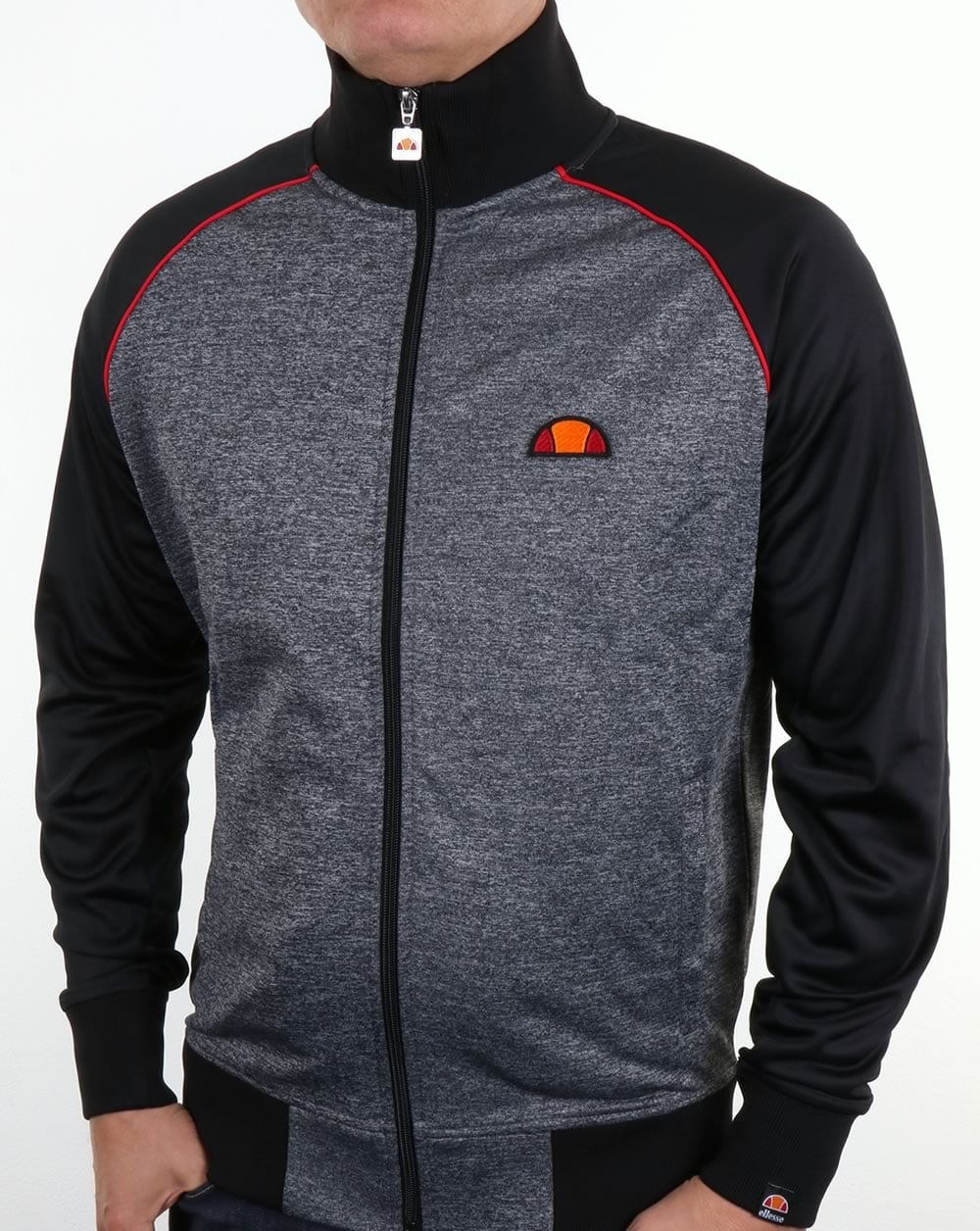 Ellesse Jetter Trainingsjacke Heather Anthrazit/Schwarz