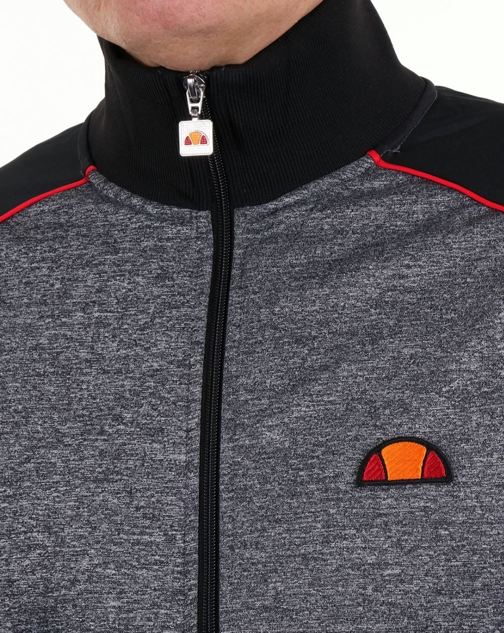 Ellesse Jetter Trainingsjacke Heather Anthrazit/Schwarz