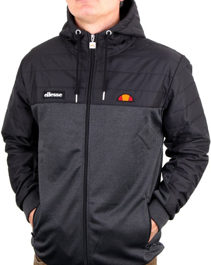 Ellesse Kalgaris Jacke Schwarz/Graphitmeliert