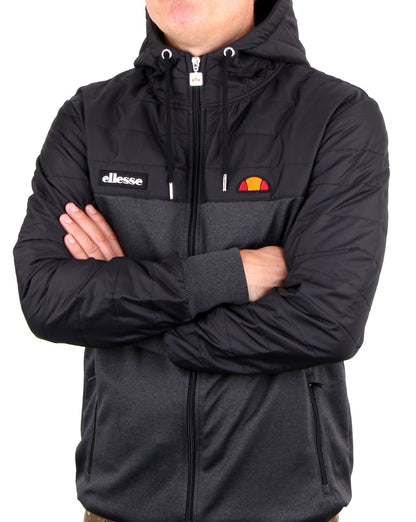 Ellesse Kalgaris Jacke Schwarz/Graphitmeliert