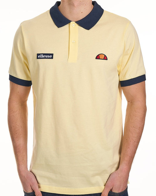 Ellesse Ellesse Lessepsia Poloshirt Hellgelb/Marineblau