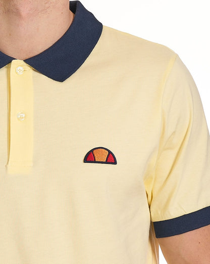 Ellesse Lessepsia Poloshirt Hellgelb/Marineblau