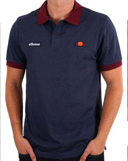 Ellesse Lessepsia Poloshirt Marineblau/Burgund