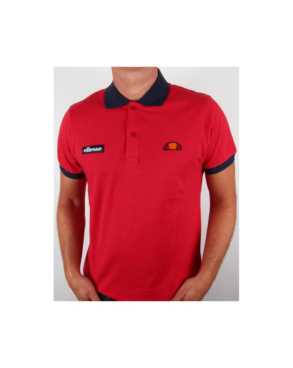 Ellesse Lessepsia Polo Shirt Red/navy