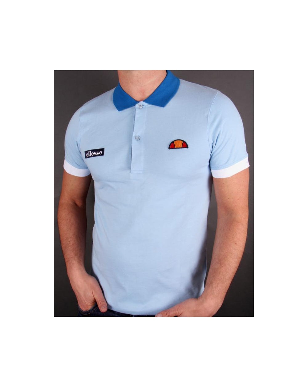 Ellesse Lessepsia Polo Shirt Sky Blue