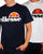 Ellesse Logo T-shirt Double Pack Navy/White