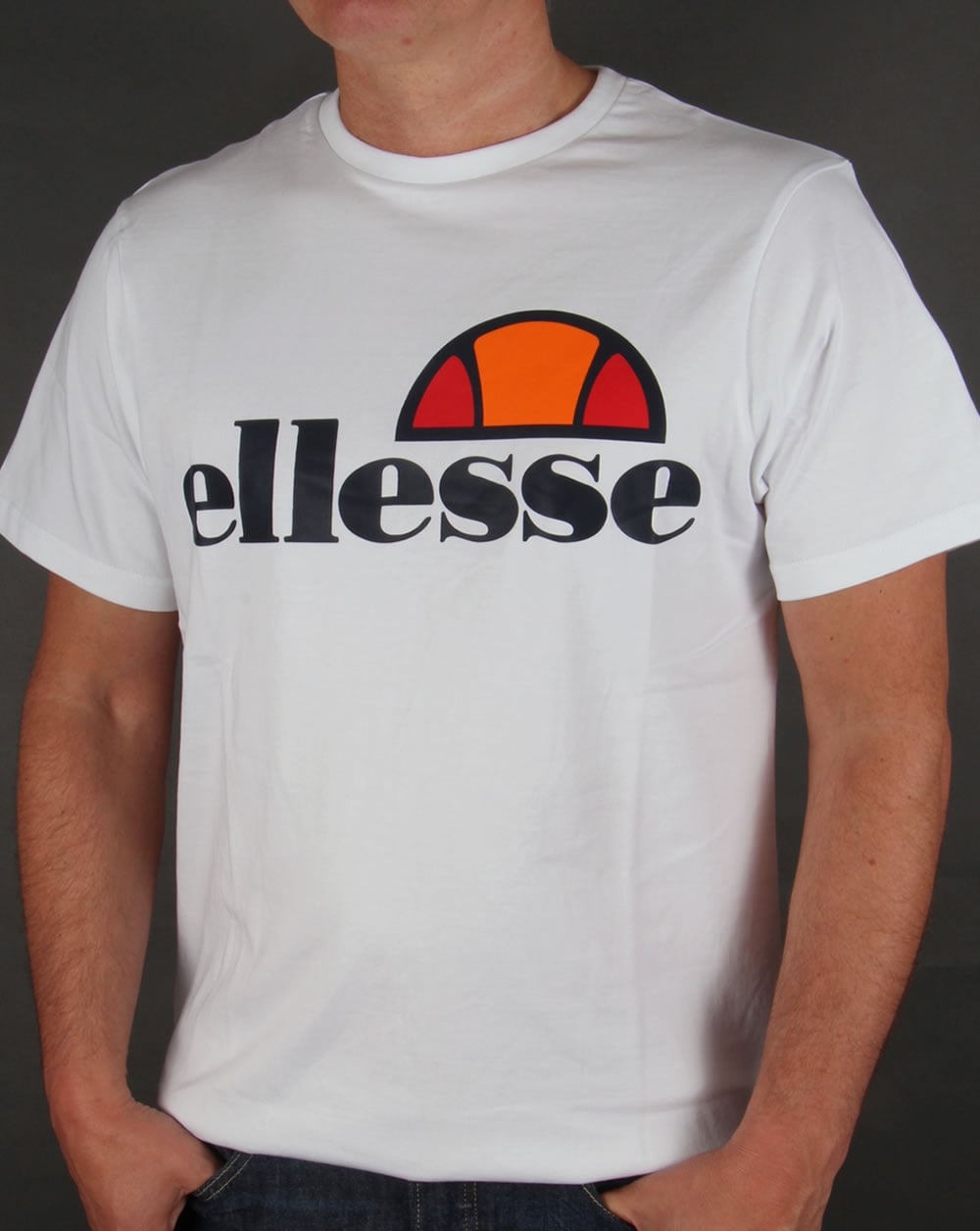 Ellesse Logo T-Shirt Doppelpack Marineblau/Weiß