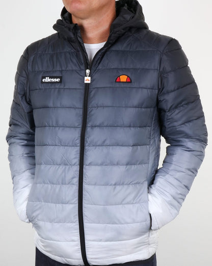 Ellesse Lombardy Bubble Fade Jacke Schwarz/Weiß