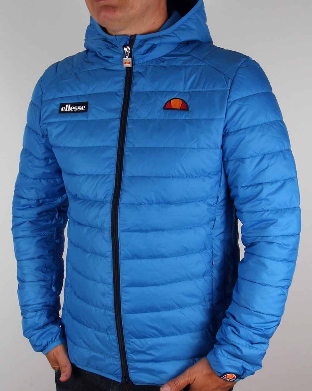 Ellesse – Lombardy Bubble-Jacke, frisches Blau
