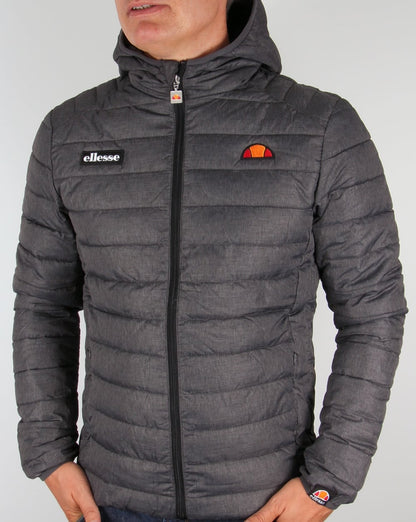 Ellesse – Lombardy Bubble-Jacke, Graphitgrau
